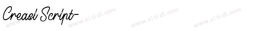 Creasi Script字体转换 Creasi Script字体转换